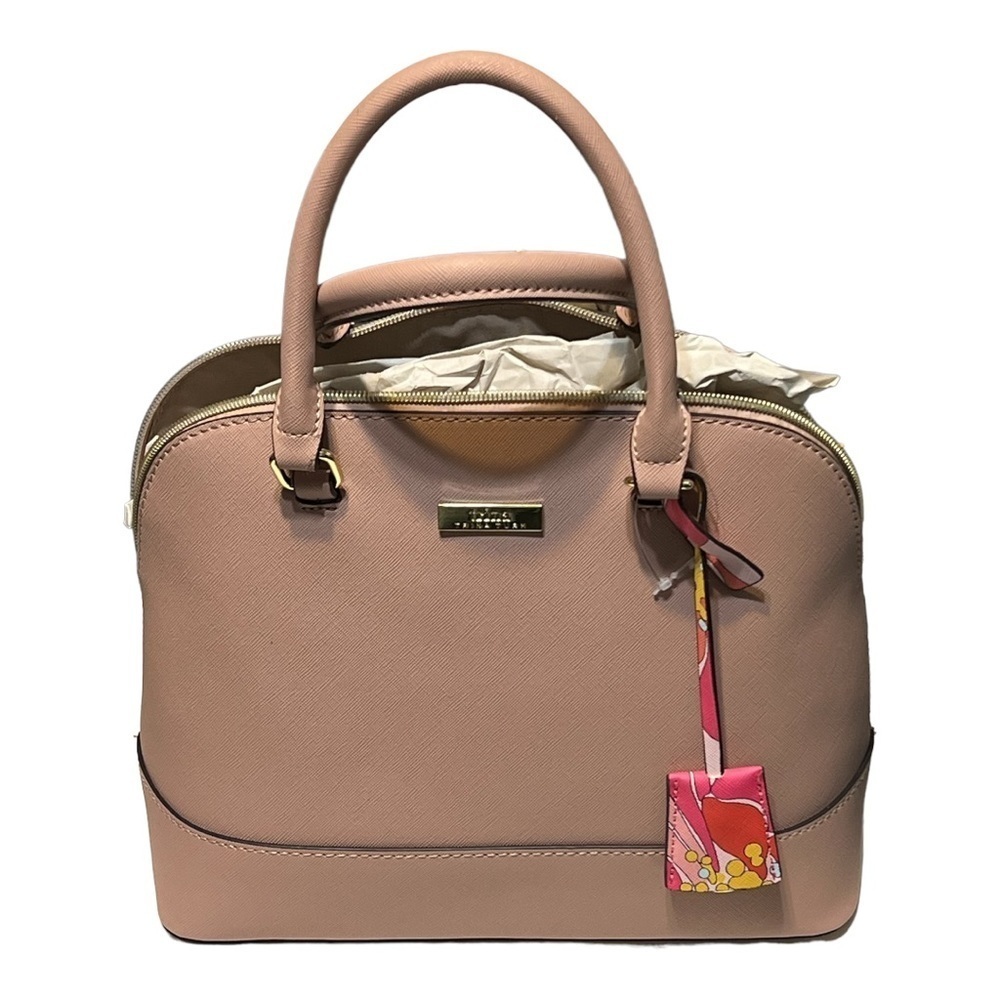 Trina Turk Desert Rose Satchel Crossbody Bag with Matching Keychain OS